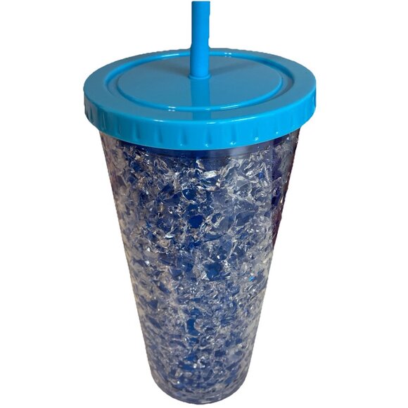 True Living 18oz Blue Freeze Tumbler Happy Hour - Picture 5 of 5